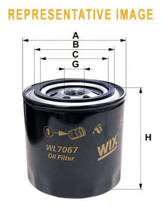WIX FILTERS wl7400 -  Фильтр масляный двигателя